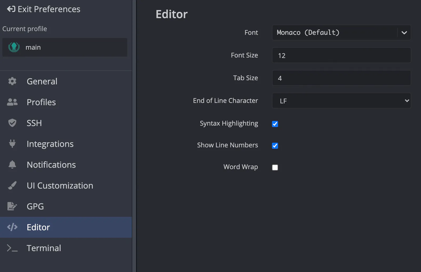 gitkraken-settings-editor