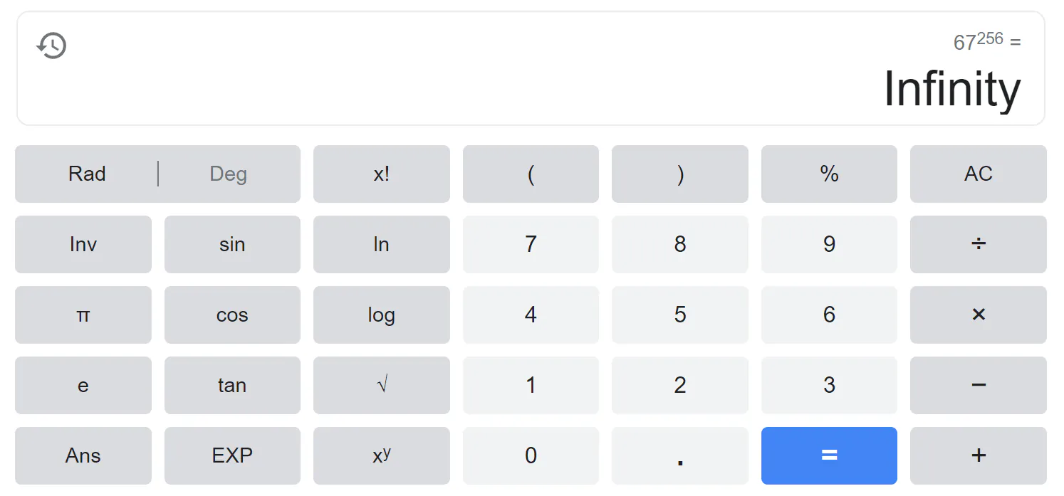 67^256-calc